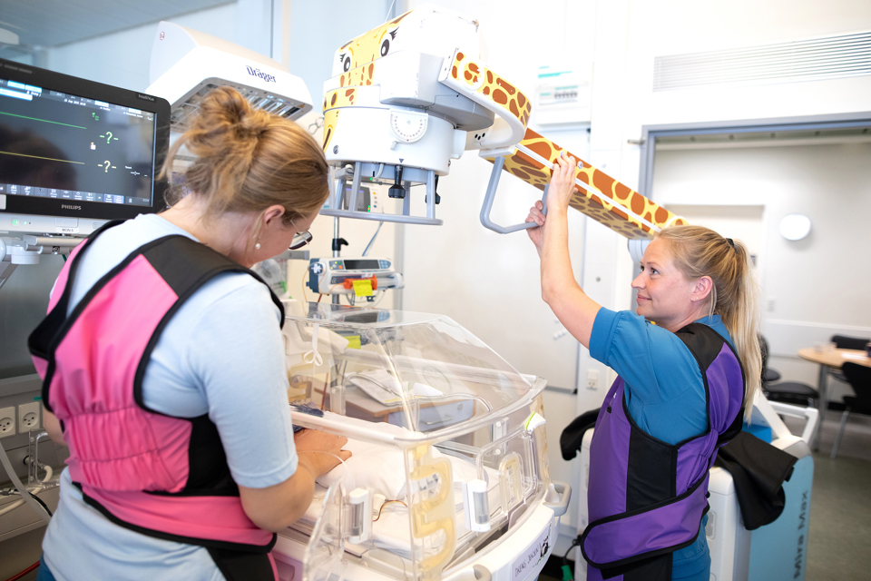 Clinical staff at incubator